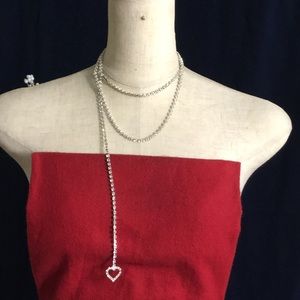 🖤Heart 💕rhinestones belt or necklace
